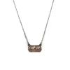16.5" MYSTIC MOON ENAMEL CRIVELLI BAR NECKLACE