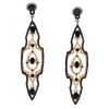 OPEN SCROLL BLACK SAPPHIRE AND CHAMPAGNE DIAMONDS