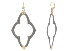 Open Scroll Drop Earrings