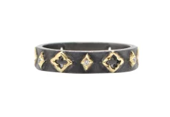 Open Scroll Stack Band Ring
