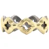 Open Scroll Wide Band Ring
