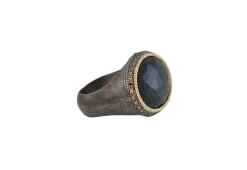 Oval Bloodstone Statement Ring