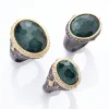 Oval Bloodstone Statement Ring