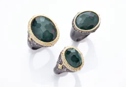 Oval Bloodstone Statement Ring