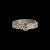 OVAL BLUE SPINEL STATEMENT RING