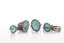 OVAL EMERALD AND CRIVELLI STATEMENT RING