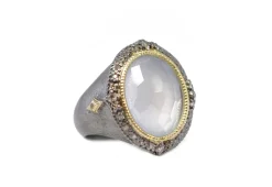 OVAL TURKISH CHALCEDONY STATEMENT RING