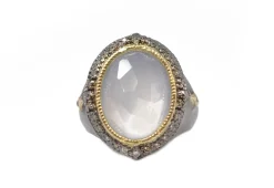 OVAL TURKISH CHALCEDONY STATEMENT RING