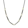 16.5" PAPERCLIP AND DIAMOND NECKLACE