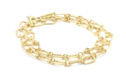 PAPERCLIP DOUBLE WRAP BRACELET