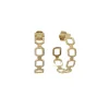 PAPERCLIP HOOP EARRINGS