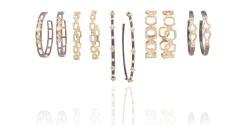 PAPERCLIP HOOP EARRINGS