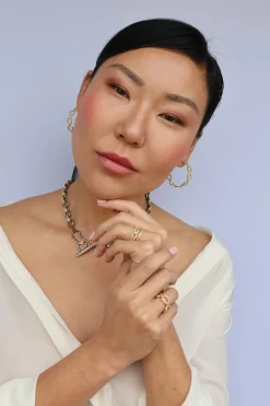 PAPERCLIP HOOP EARRINGS