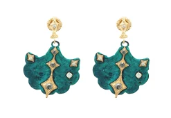 PATINA ARTIFACT HOOP EARRINGS