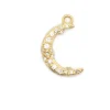 Pave Crescent Moon Charm