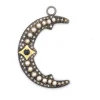 Pave Crescent Moon Charm