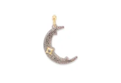 Pave Crescent Moon Enhancer