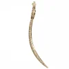 Pave Crivelli Curved Horn Pendant