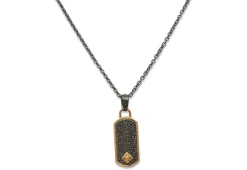Pave Dog Pendant on Chain Necklace