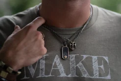Pave Dog Pendant on Chain Necklace