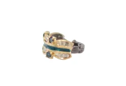 Pave Enamel Band Ear Cuff