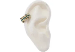 Pave Enamel Band Ear Cuff