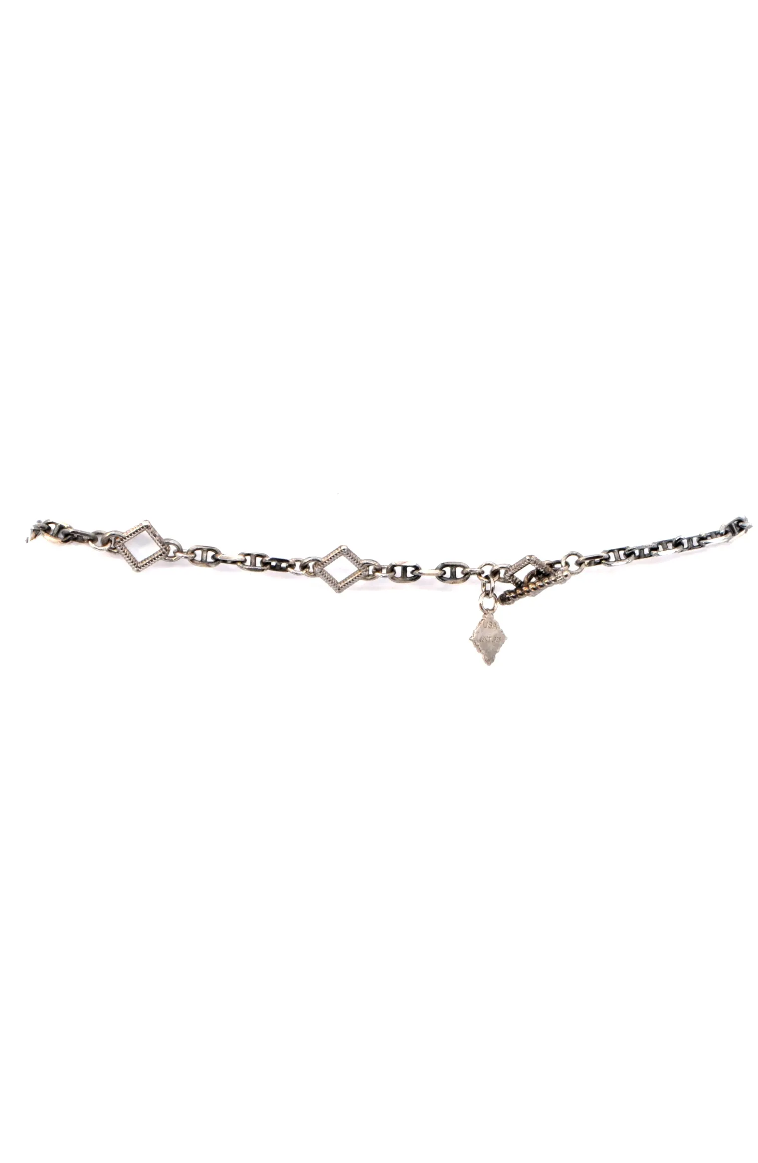 Pave Heart Shield Necklace