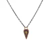 Pave Heart Shield Pendant Necklace