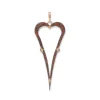 Pave Open Heart Pendant Enhancer