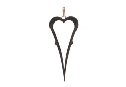 Pave Open Heart Pendant Enhancer