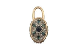 Pave Oval Shield Charm