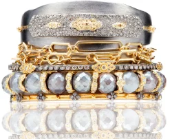 Pave Scroll Cuff Bracelet
