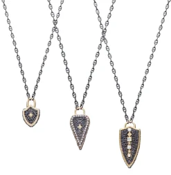 Pave Shield Necklace