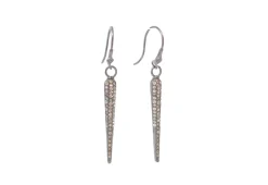 PAVE SPIKE DROP EARRINGS