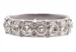 Pear Lacy Stack Band Ring