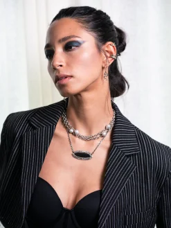 Pearl Pendant Chain Necklace