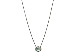 16.5" PERUVIAN OPAL PENDANT NECKLACE