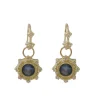 Pointed Halo Drop Earrings