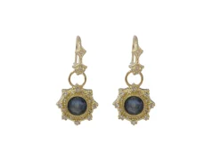 Pointed Halo Drop Earrings