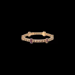 PURPLE GARNET BAGUETTE STACK BAND
