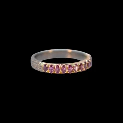 PURPLE GARNET MARQUISE STACK BAND