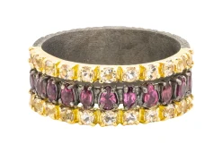 PURPLE GARNET WITH MORGANITE RING