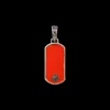 RED ENAMEL DOG TAG ENHANCER