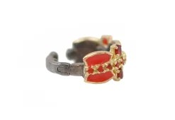 Red Enamel Ear Cuff