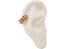 Red Enamel Ear Cuff