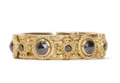 Rose Cut Stack Band Ring