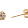ROSE GOLD MINI SCROLL STUD EARRINGS