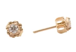 ROSE GOLD MINI SCROLL STUD EARRINGS