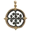 Round Cut Out Artifact Pendant
