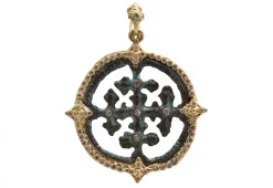 Round Cut Out Artifact Pendant